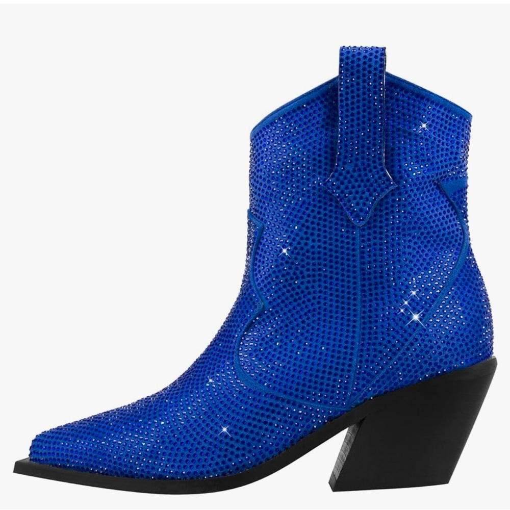 🤠RHINESTONE WESTERN ANKLE BOOTS